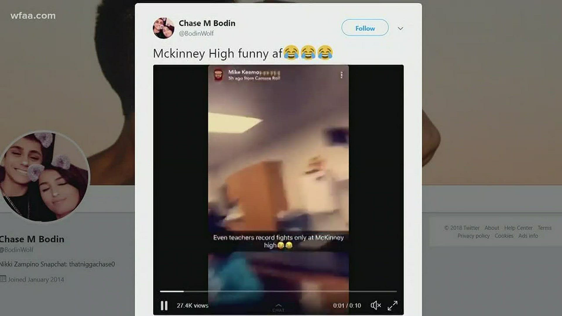 McKinney teacher on leave for recording fight