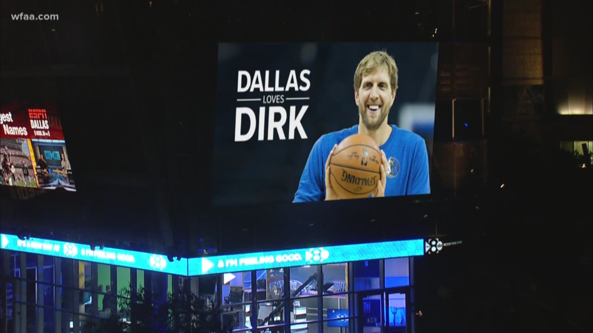 "My work is far from done here. This is my city," Dirk said.