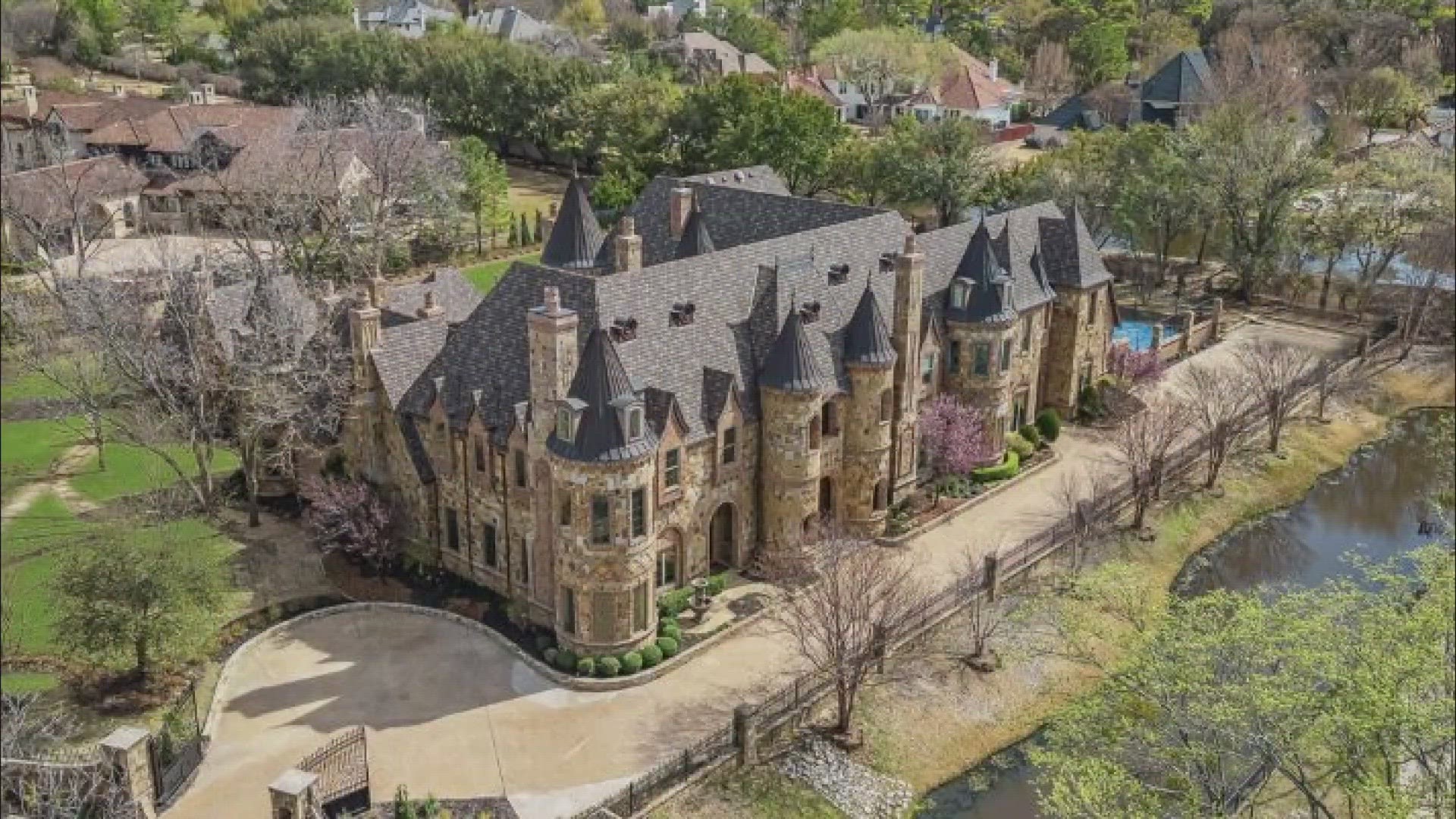 The 14,000-square-foot castle lies in Southlake, one of DFW's most wealthy suburbs.