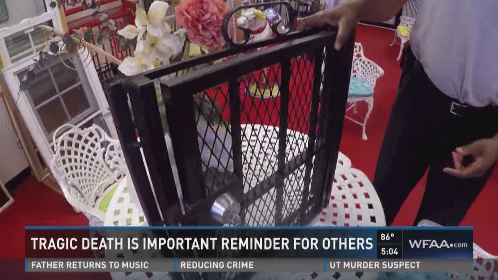 Burglar bars that need a key to get in and a key to get out, like the ones that trapped Johnnye Hughes inside her burning home, do not meet code. Sebastian Robertson has more.