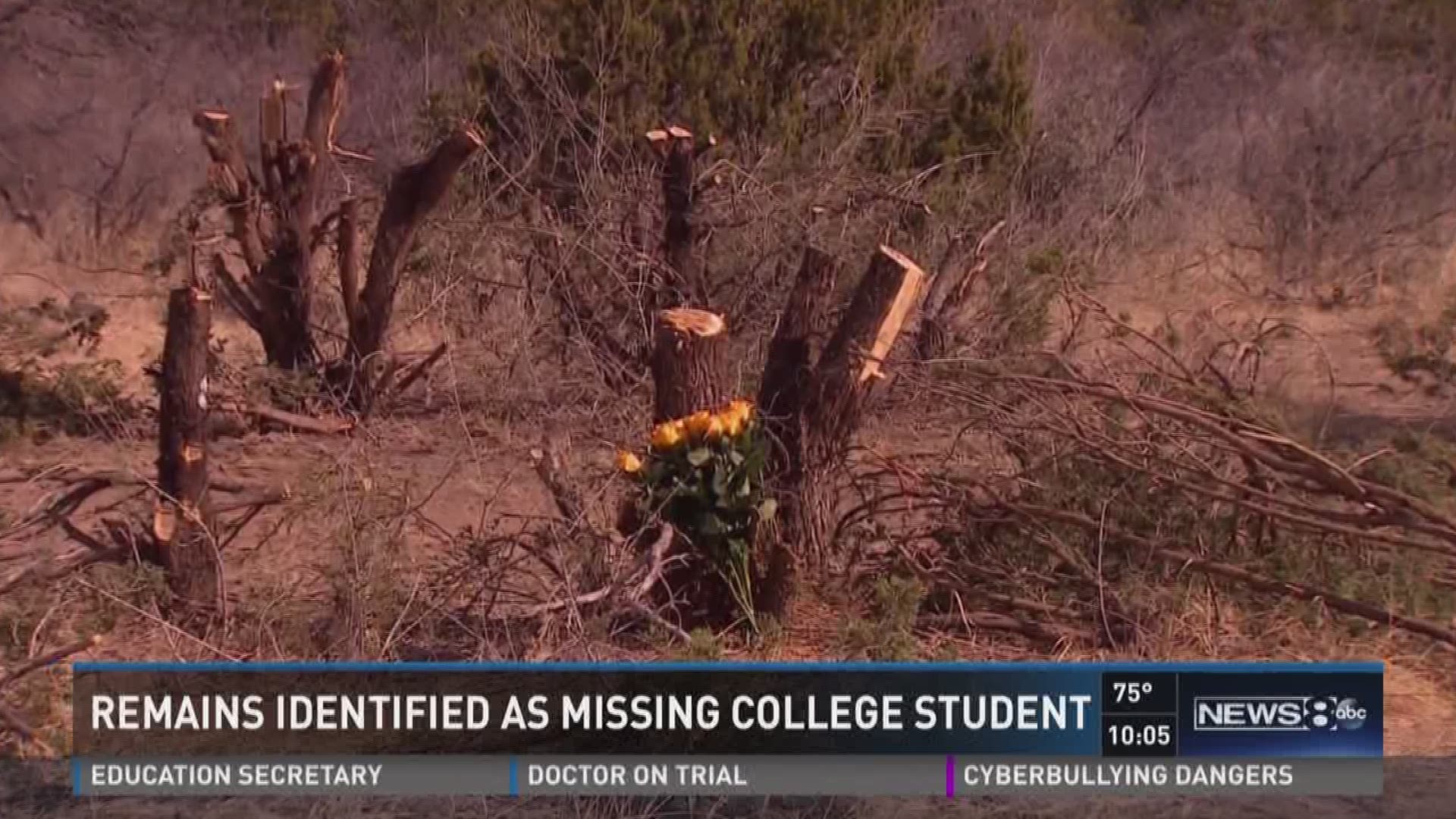 REMAINS ID'D AS MISSING COLLEGE STUDENT