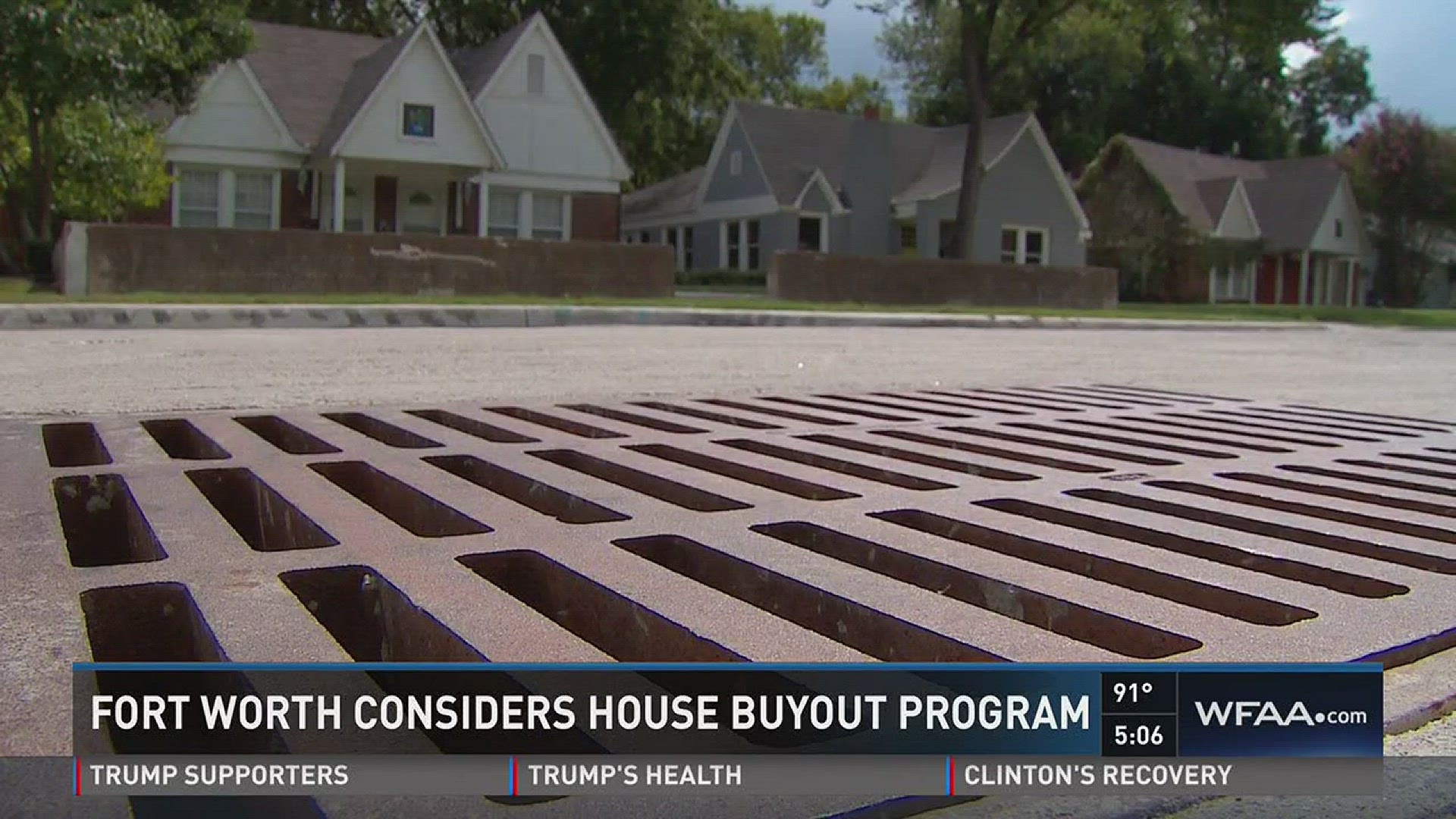 Homes being bought by the city could become a reality in this Fort Worth neighborhood hit hard by flooding in June. Lauren Zakalik reports.