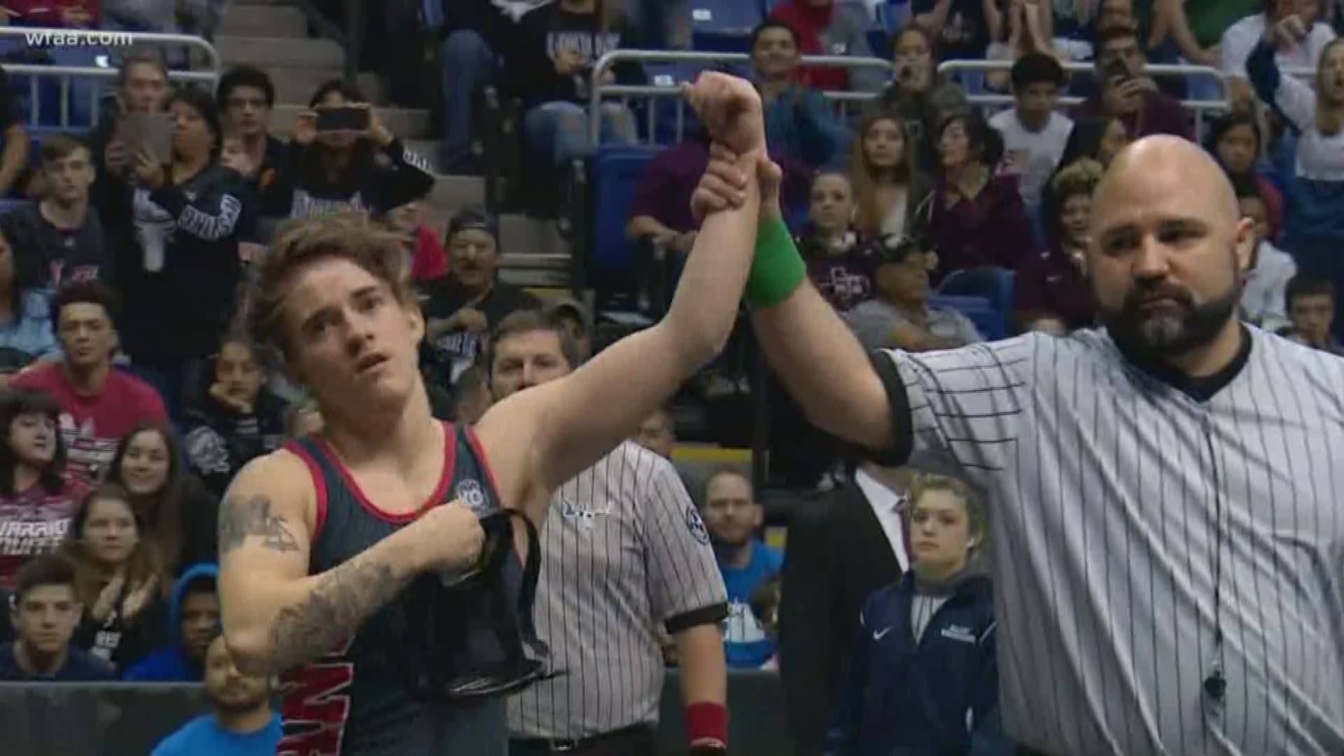 Euless Transgender wrestler Mack Beggs has won his second straight state title. in a dramatic finish, Beggs rolled out of a possible pinfall to avoid defeat and win state. This was met with boos from the crowd.