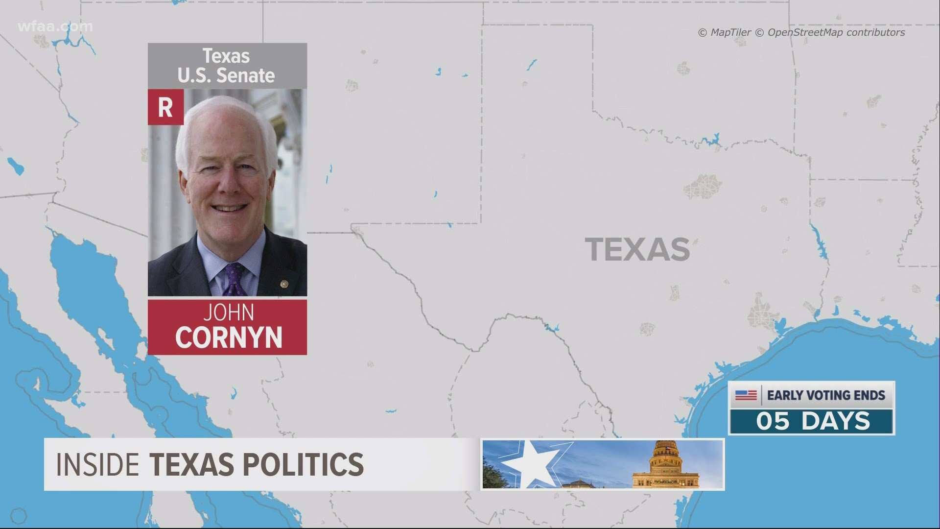 Cornyn defeated his Democratic challenger by nearly 30 points in 2014. He doesn't expect that same cushion in 2020.