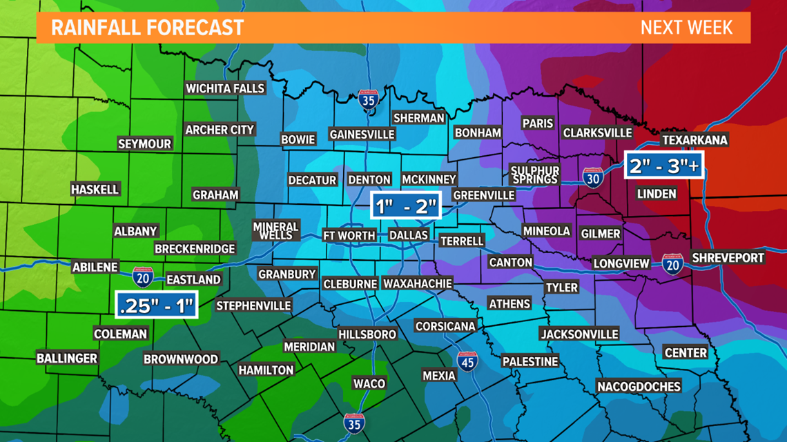 DallasFort Worth weather Heat, a cold front and severe storms