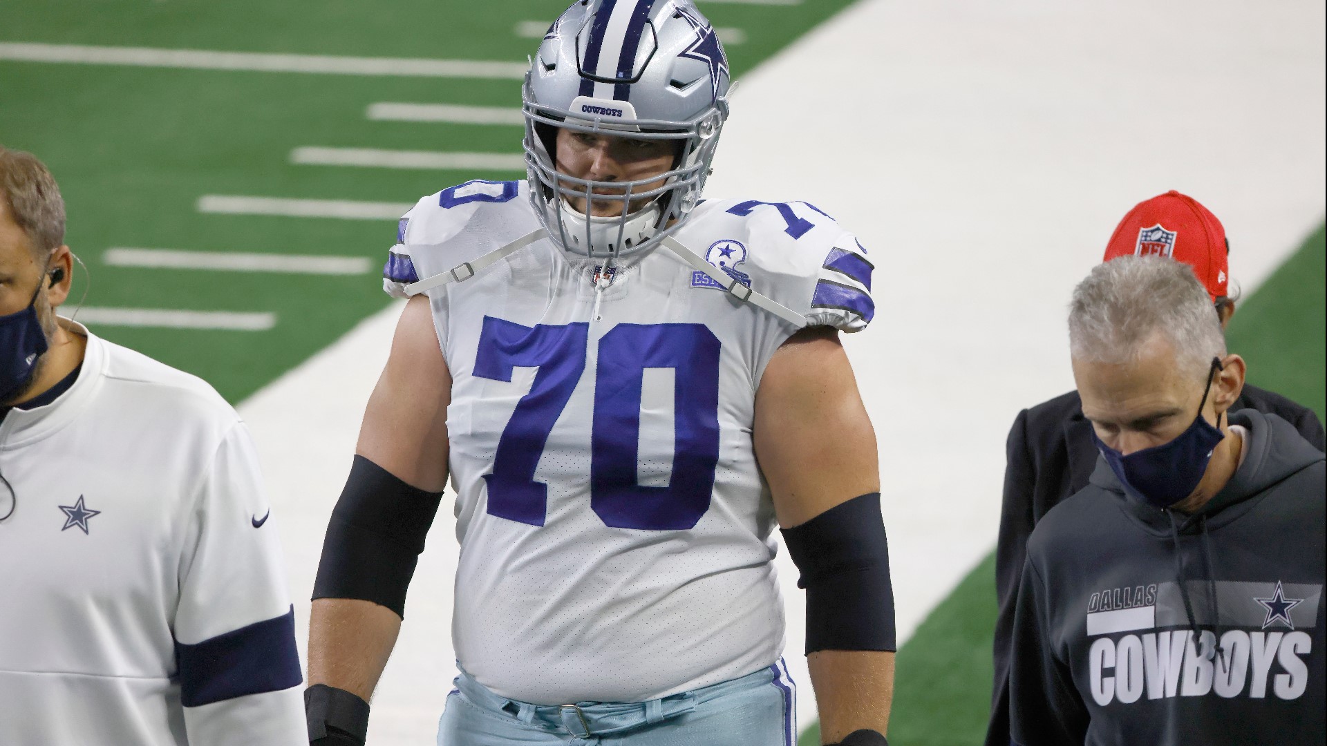 Coach Mike McCarthy on Sunday said offensive guard Zack Martin has been placed on the reserve/COVID-19 list.