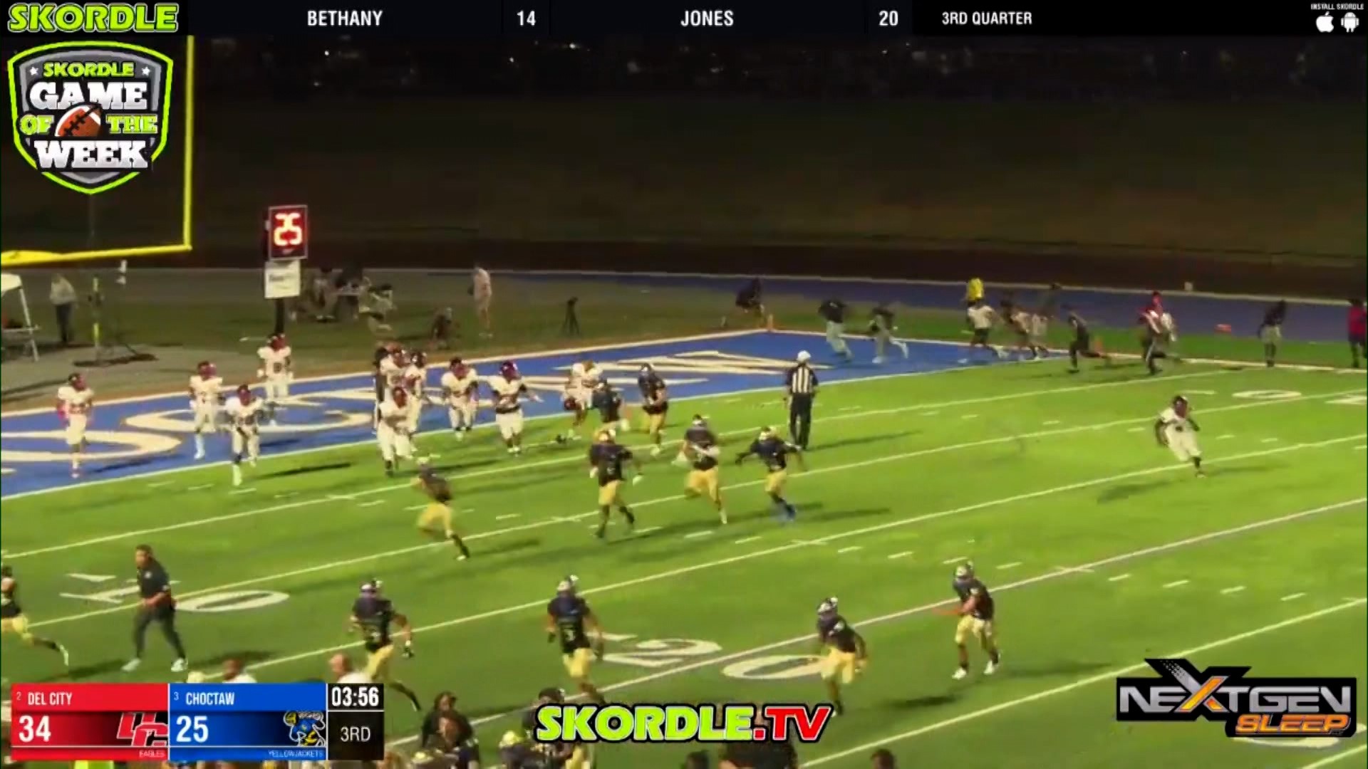Four people were shot during a high school football game Friday night in Oklahoma where a police officer also fired a weapon, authorities said. Courtesy: Skordle TV