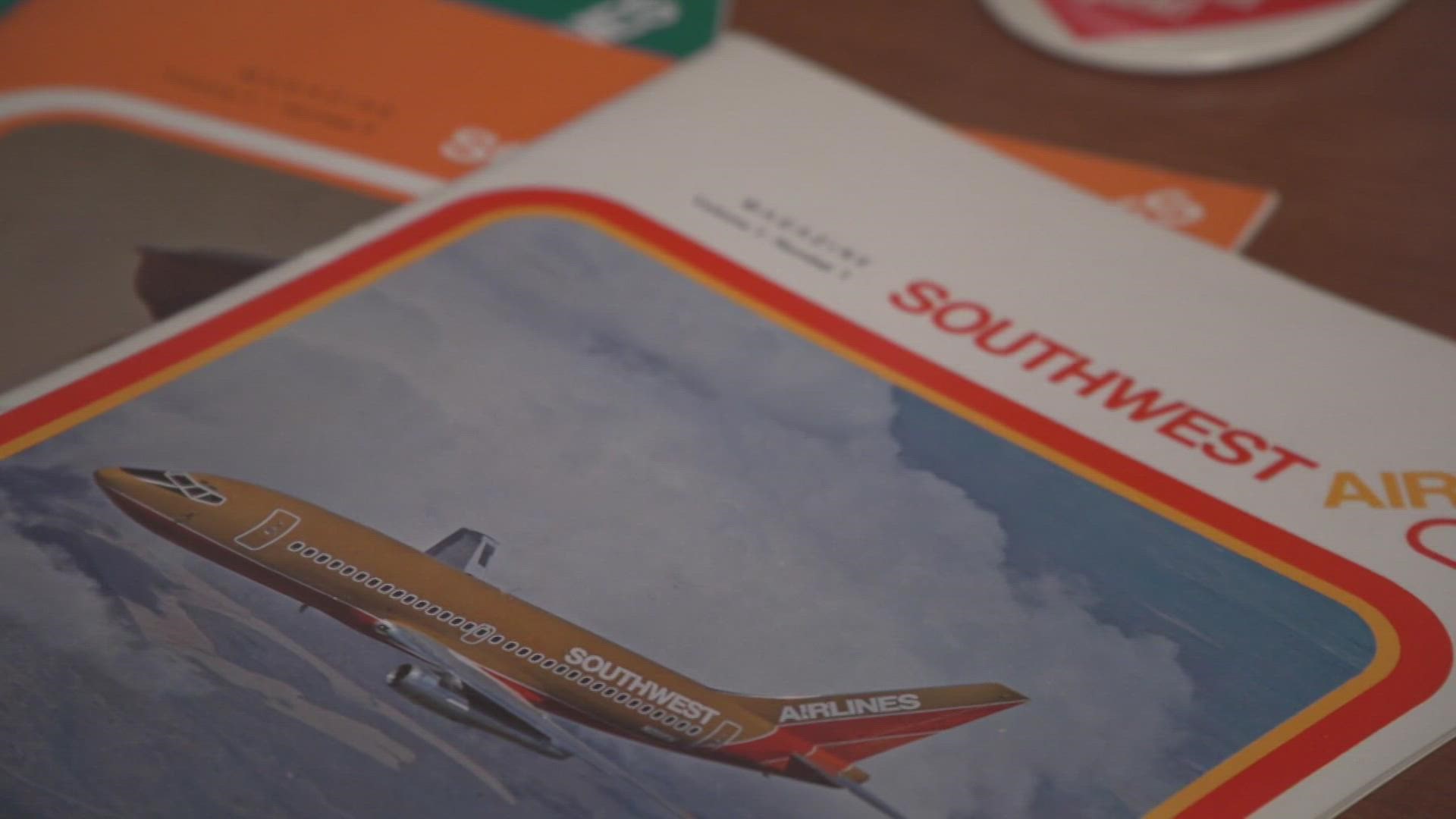 As the corporate historian, Richard West collects stuff that tells the story of Southwest Airlines.