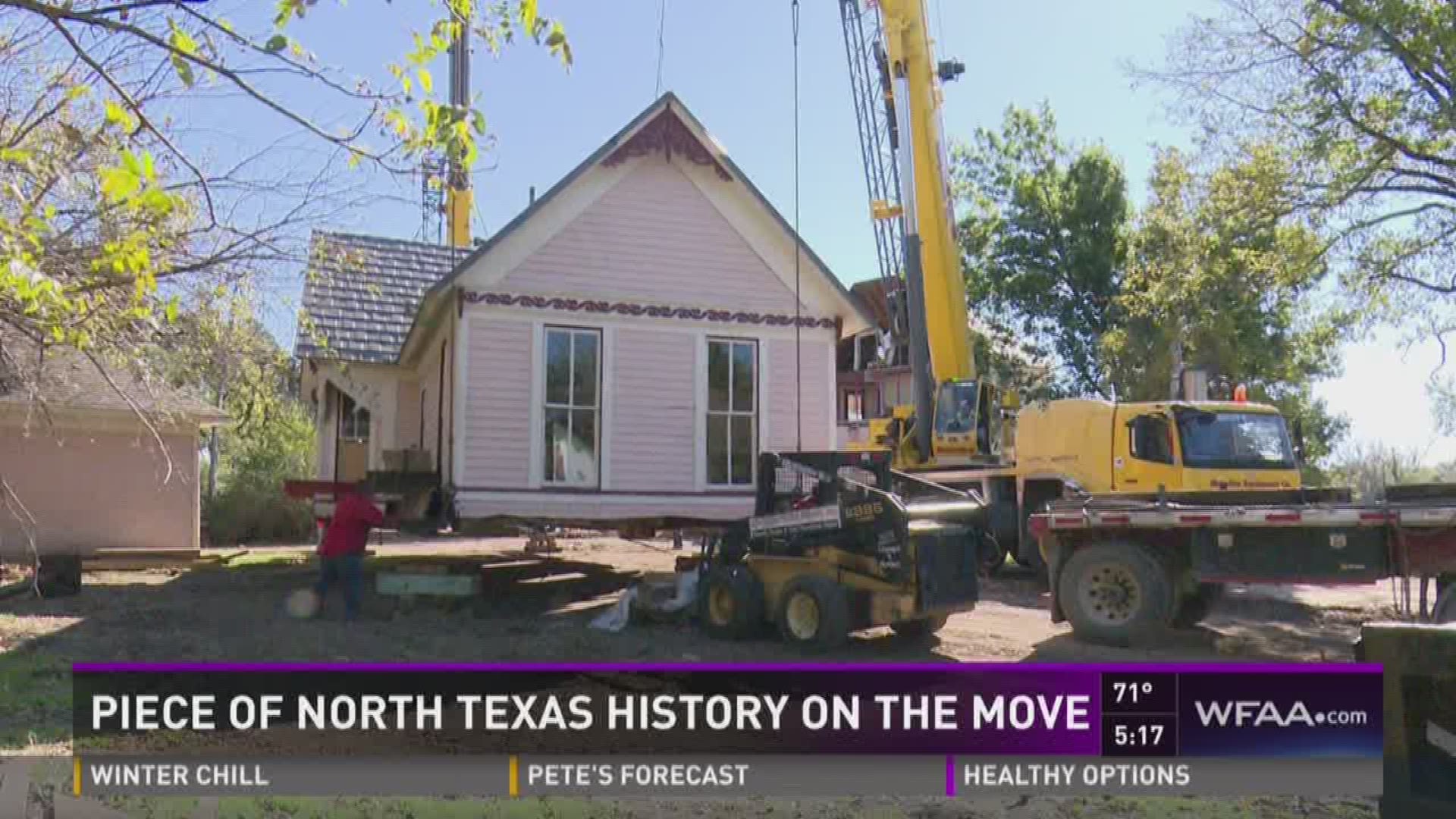 Historic Waxahachie mansion moved in parts to Midlothian