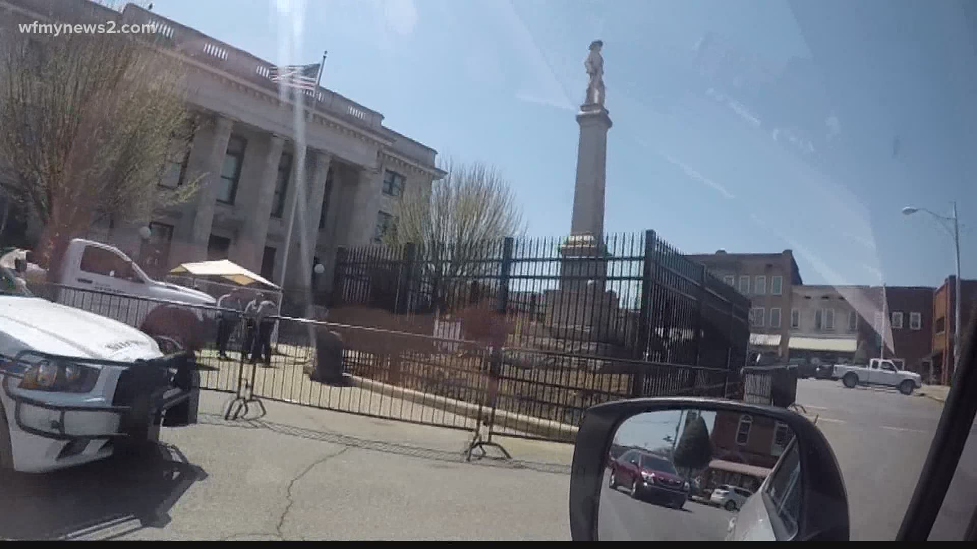 The fence went up on Monday and WFMY News 2 got answers about how it came to be.