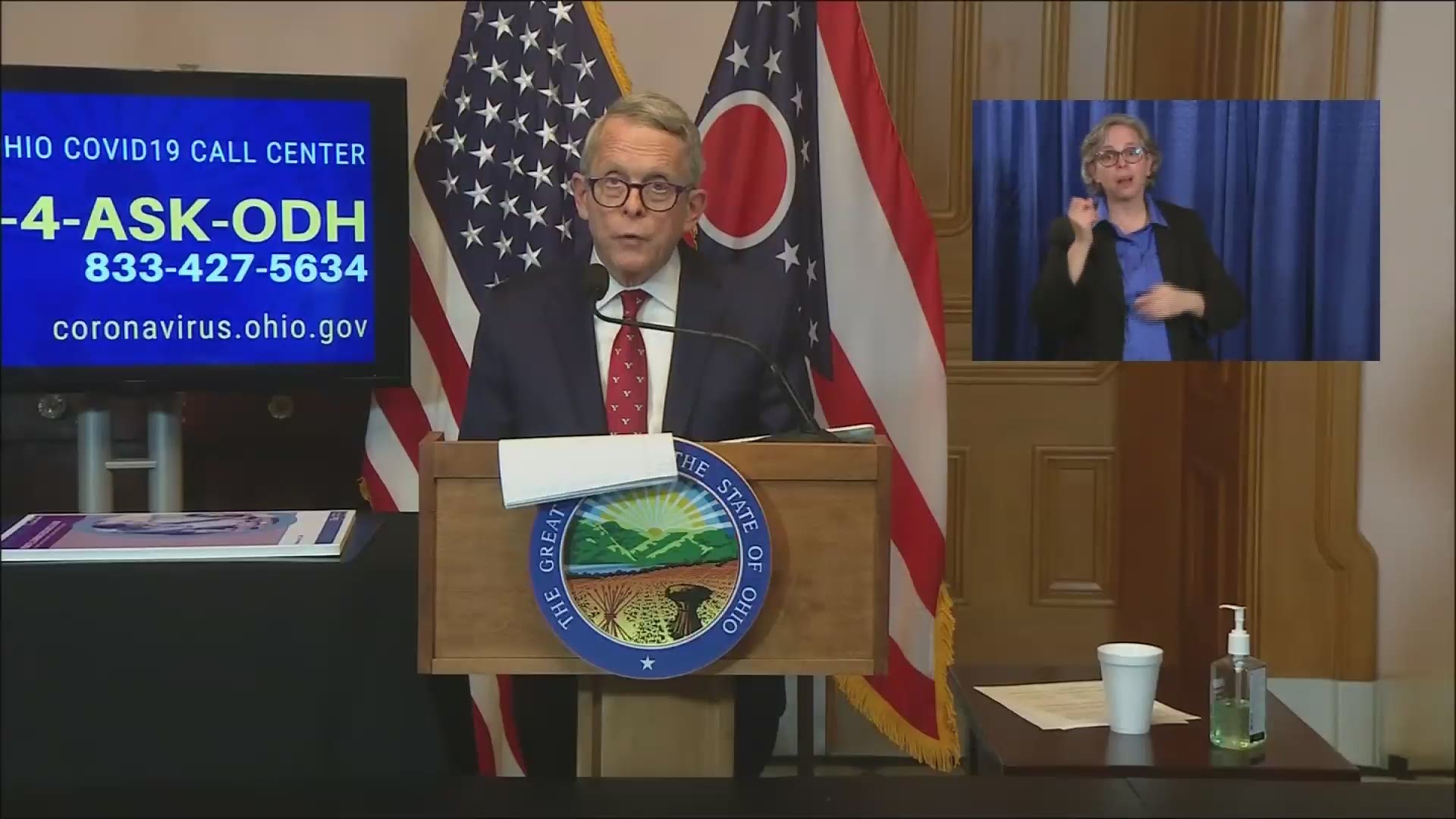 Ohio Governor Mike DeWine said he has identified 38 inmates for potential release.  The state looks to lower its prison population.
