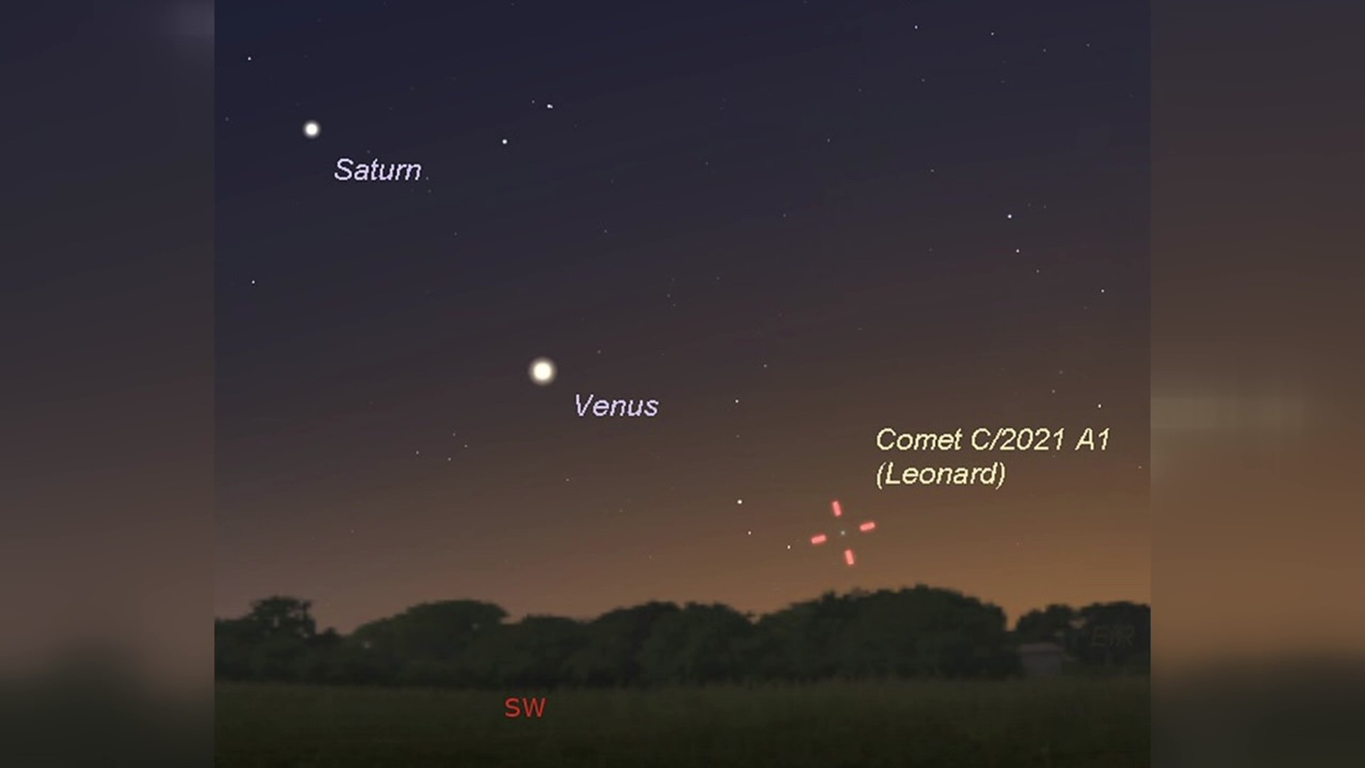 The brightest comet of the year is passing by.