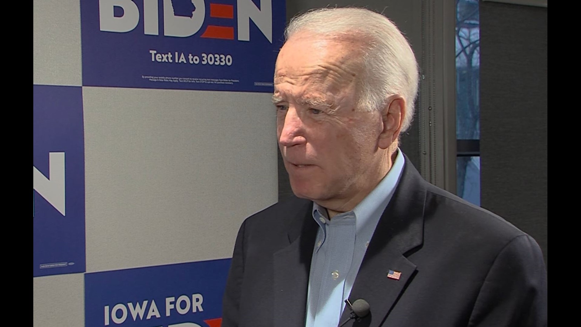 Biden says 'character is on the ballot' in 2020