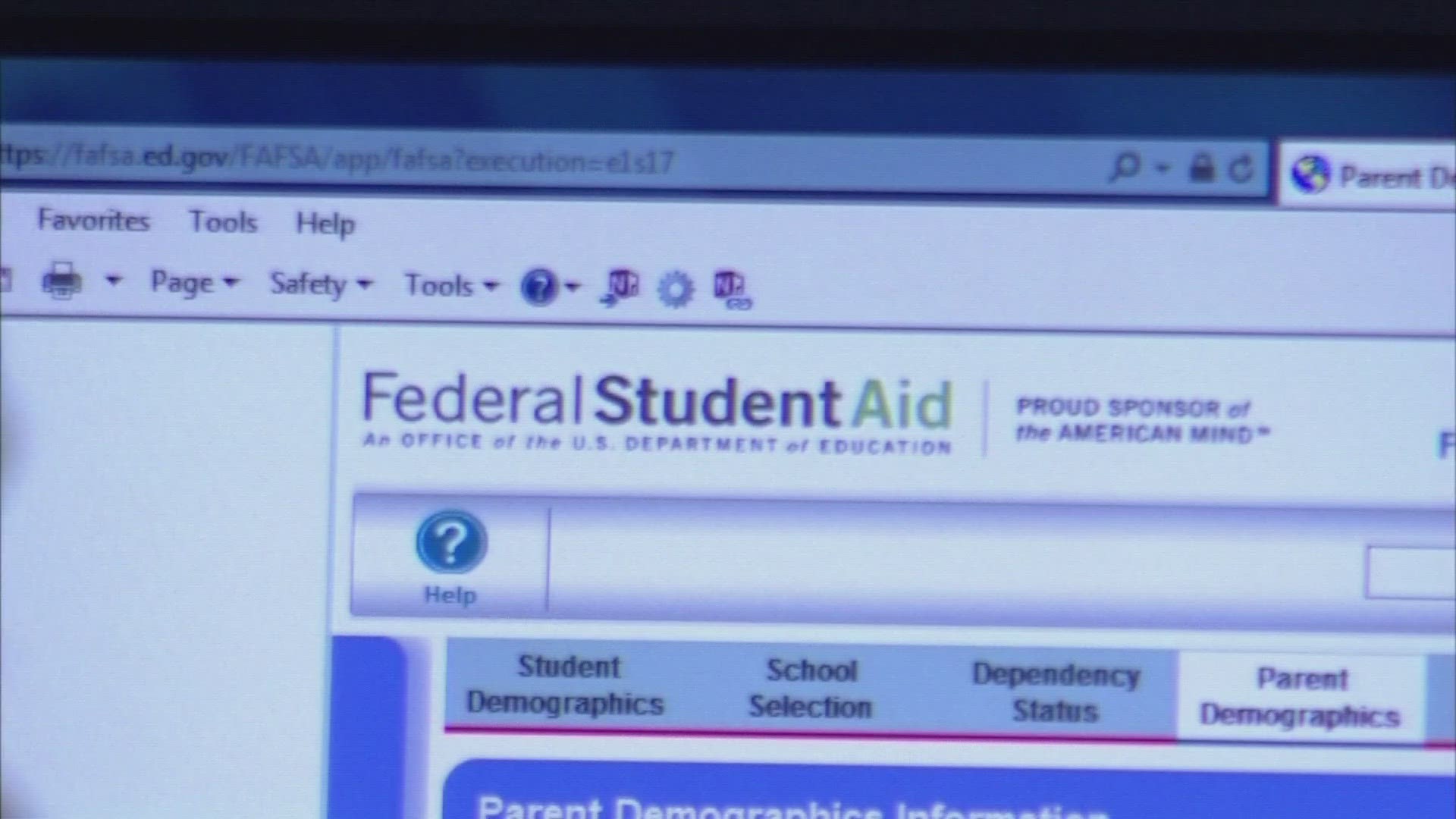 Typically the FAFSA is launched on October 1st. But this year it's not coming out until December 31st. And applications won't start processing until January.