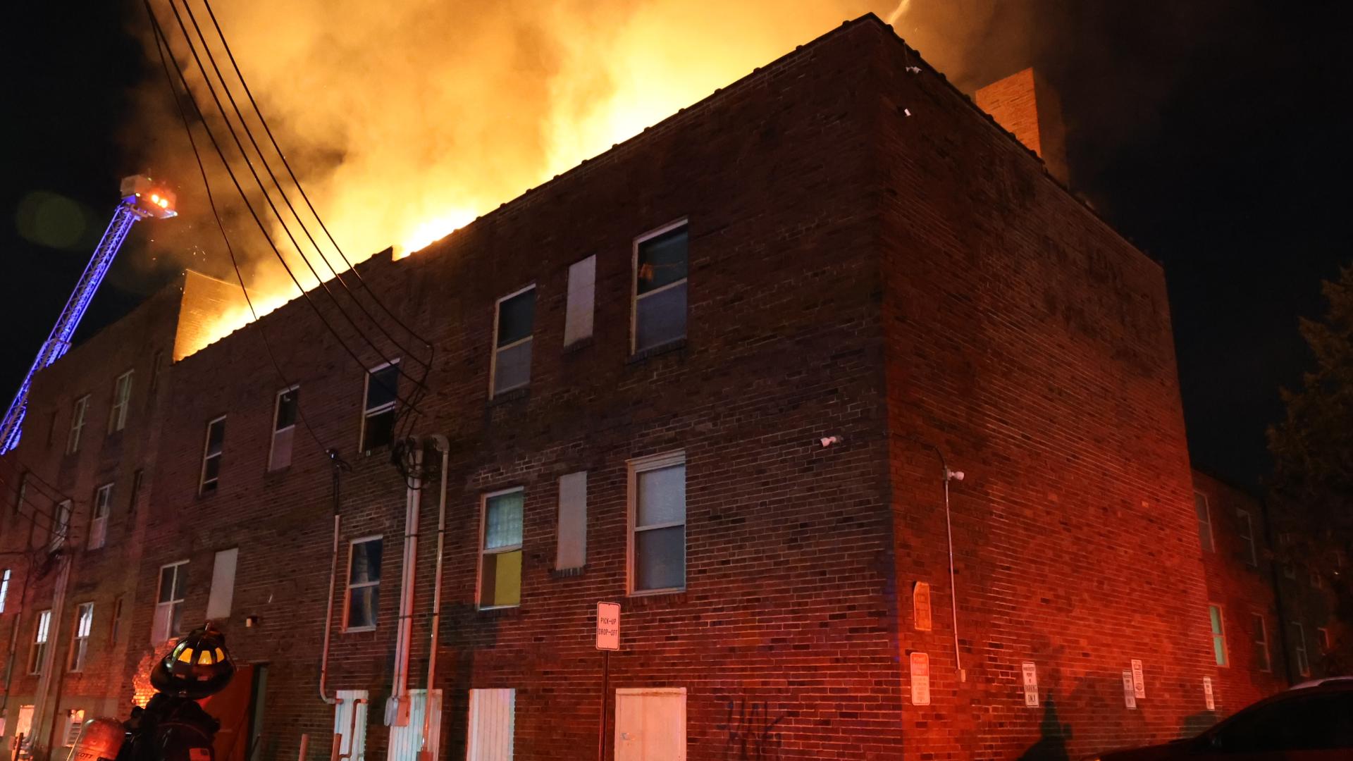 The fire broke out at the Helping Veterans and Families building located in the 900 block of North Pennsylvania Street on Saturday, Oct. 27.