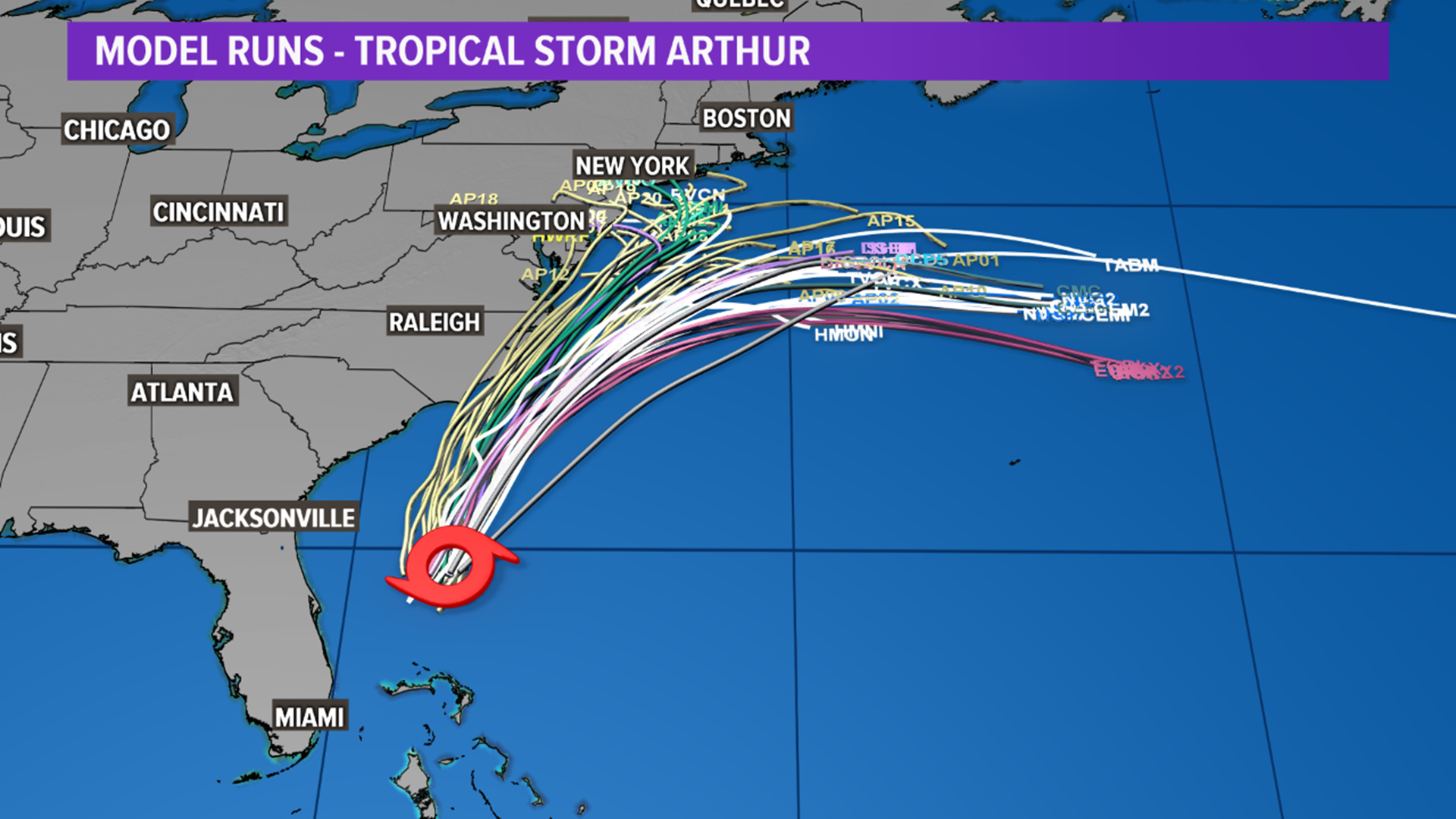 National Hurricane Center: Tropical Storm Arthur Off NC Coast | Khou.com