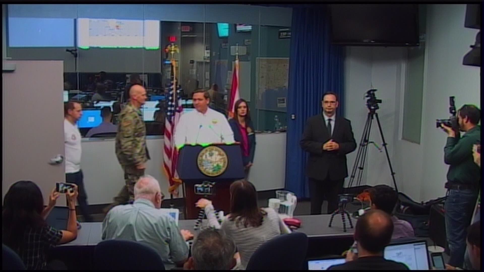 Florida's history with hurricanes was Gov. Ron DeSantis' main point during his Sunday afternoon news conference about Hurricane Dorian.