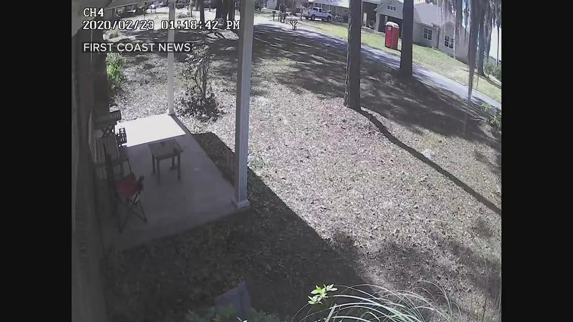New video appears to show what prosecutors say was Ahmaud Arbery entering an unfinished home "immediately preceding the ... confrontation" that led to his death.