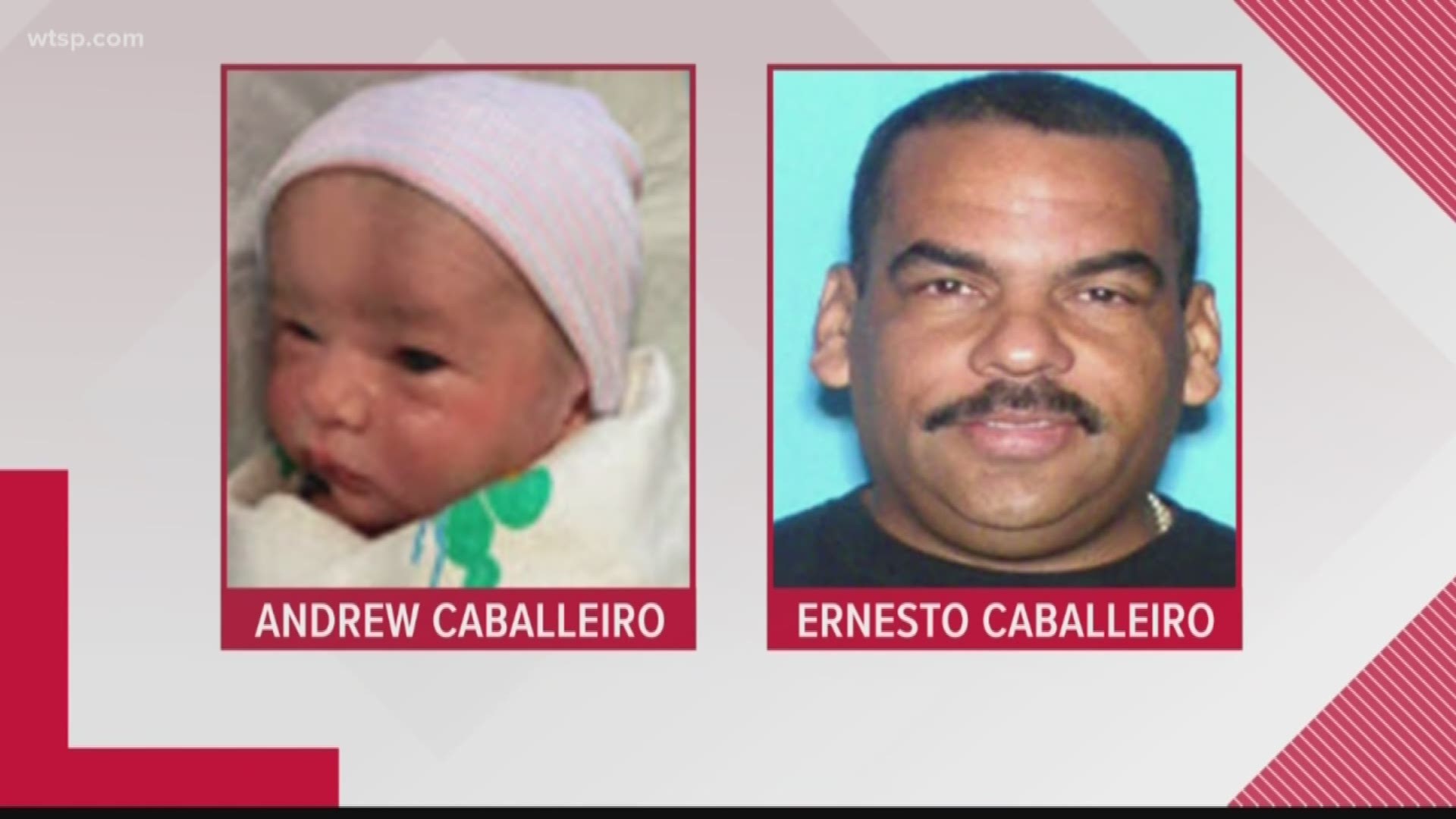 The baby is just a week old and was abducted from Miami by his father who died from a self-inflicted gunshot wound, according to investigators.