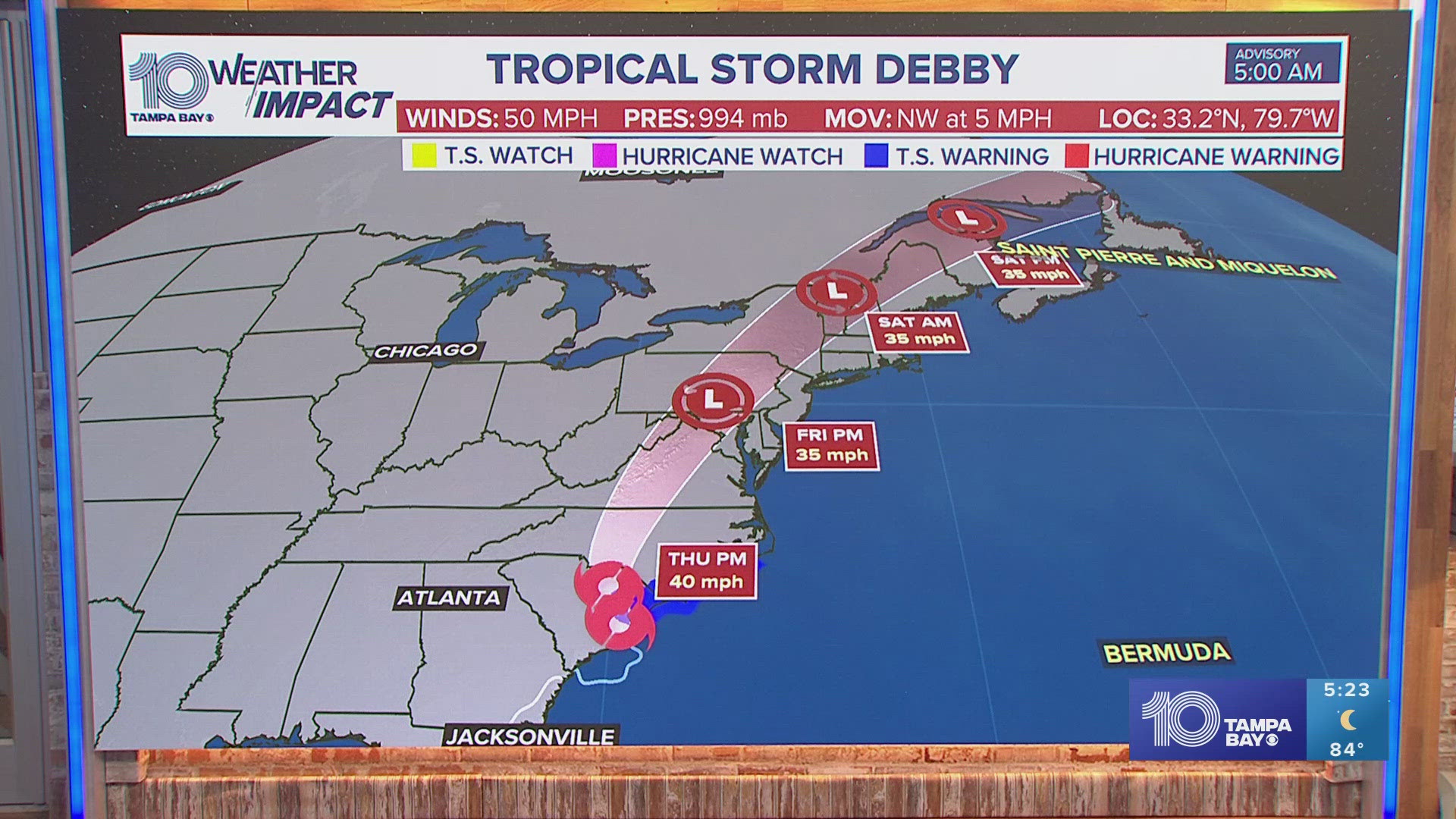 The storm made landfall just 20 miles from Charleston, an area that is prone to flooding.