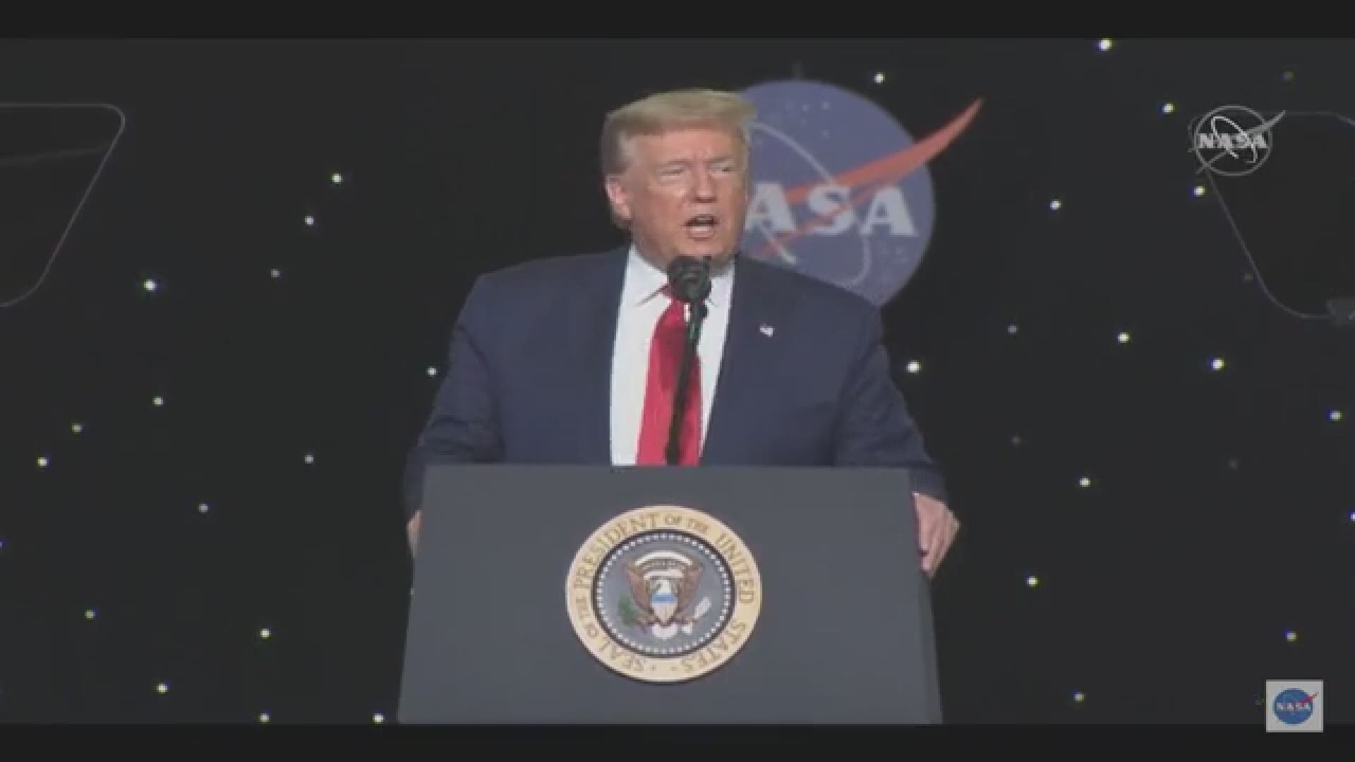 President Donald Trump addressed the nationwide protests over the death of George Floyd while he was at NASA's Kennedy Space Center for the SpaceX launch.