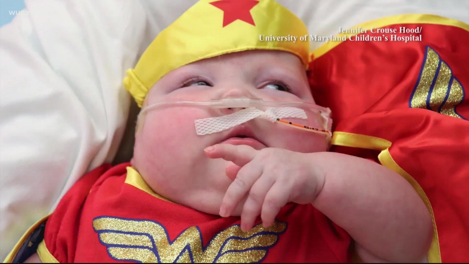 Some of the hospital's littlest patients got in the Halloween spirit.