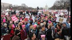 Aerials show massive size of women's marches around the US