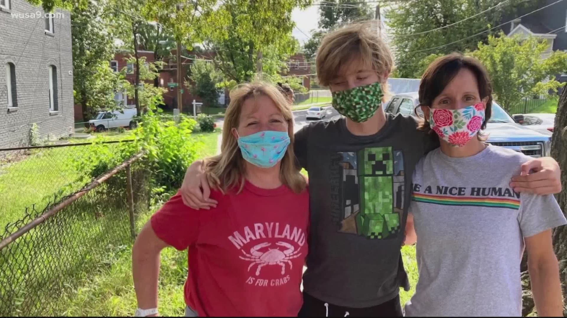 Luke O'Neil, 17, who has learning differences, says he shuts off his camera and mutes his microphone when his teacher insists he wear a mask in his virtual class.
