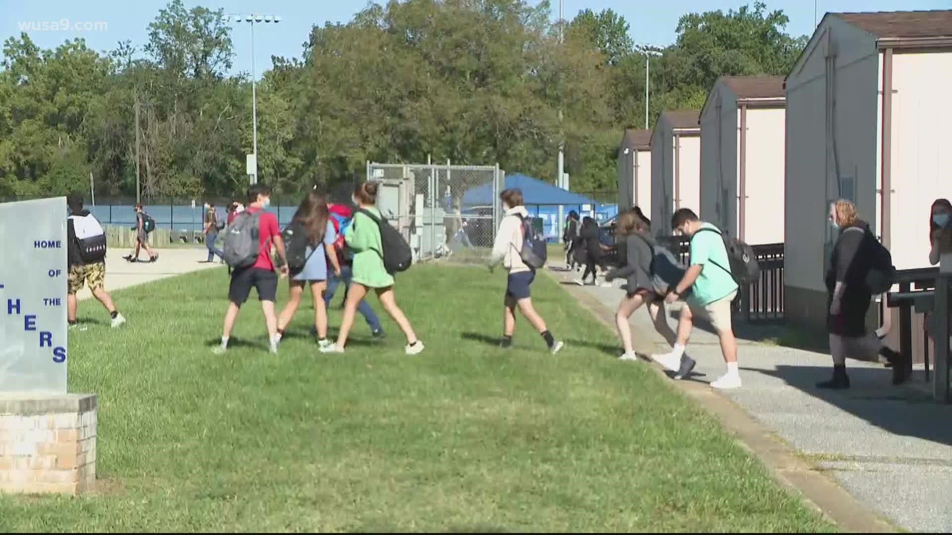 A student at Bladensburg High School was cut in the upper body. Another student in Annapolis was stabbed.