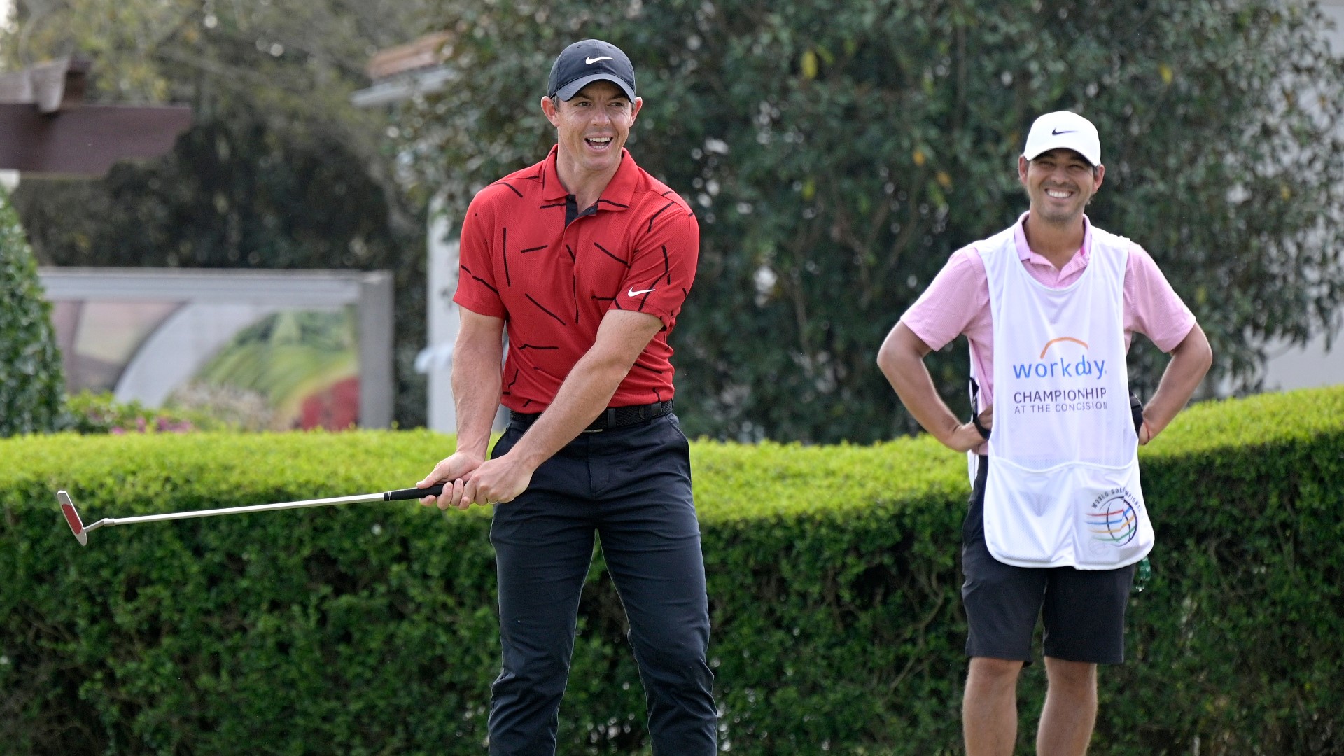 PGA Golfers Honor Tiger Woods By Wearing Red His Typical Colors Khou pga-golfers-honor-tiger-woods-by-wearing-red-his-typical-colors-khou