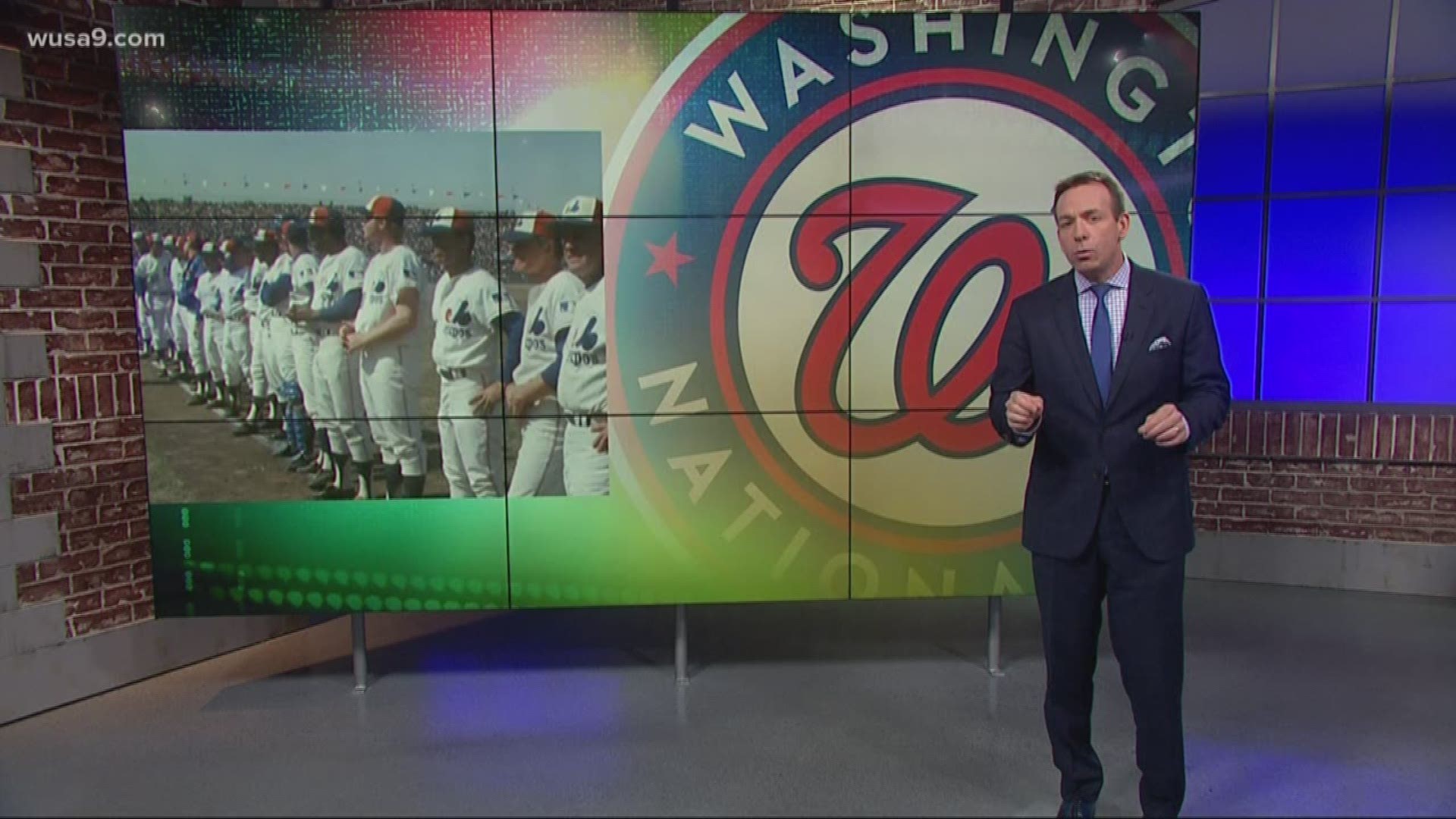 The nationals prepare to play in the World Series.