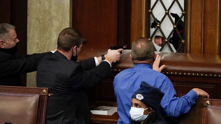 Woman shot capitol lockdown as Trump storm creating Washington DC