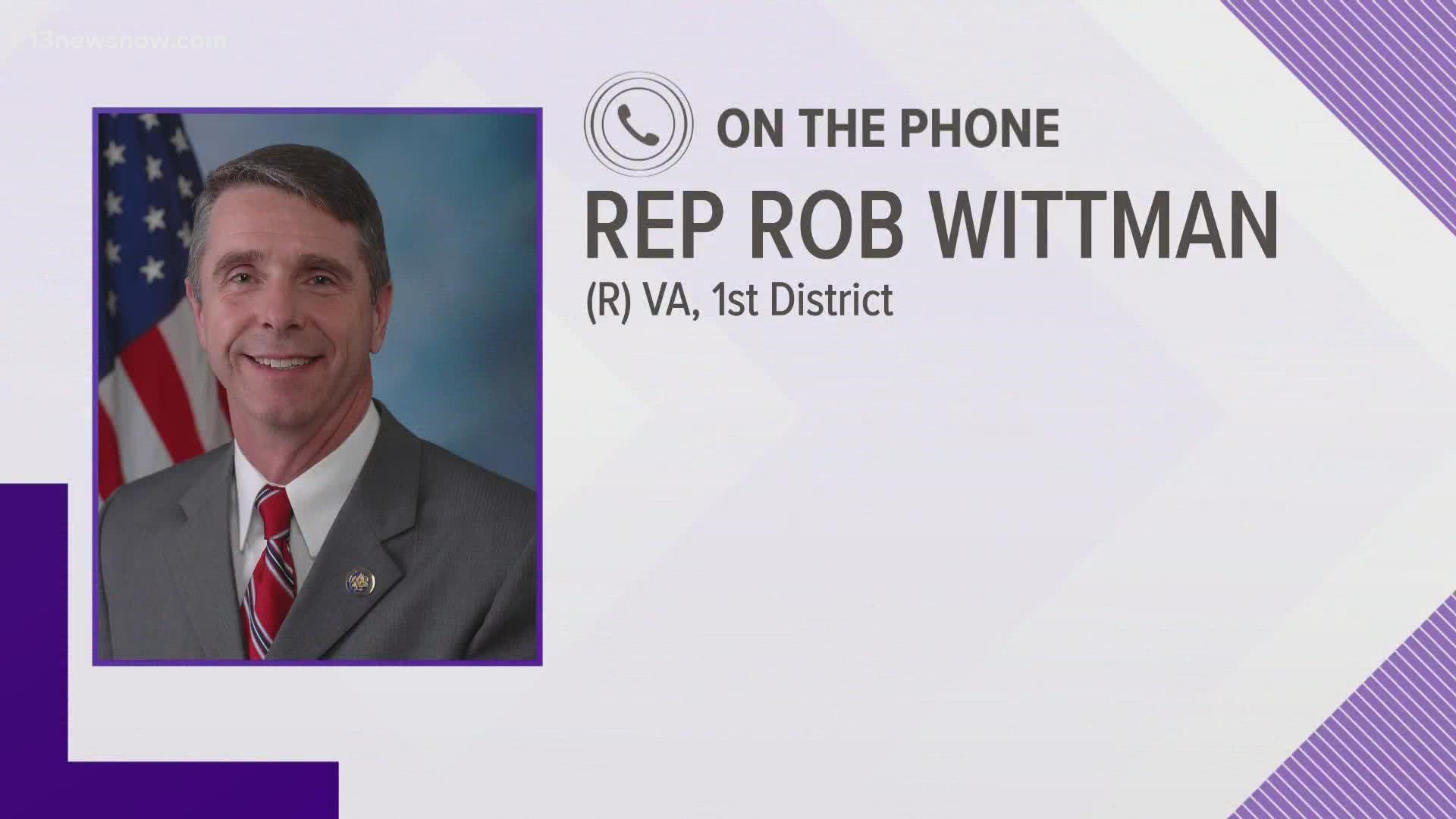 Virginia's 1st District Representative Rob Wittman signed the letter.