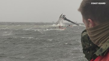 ‘Giving it all we’ve got’: Coast Guard says some of the 12 missing could still be on capsized boat as search continues