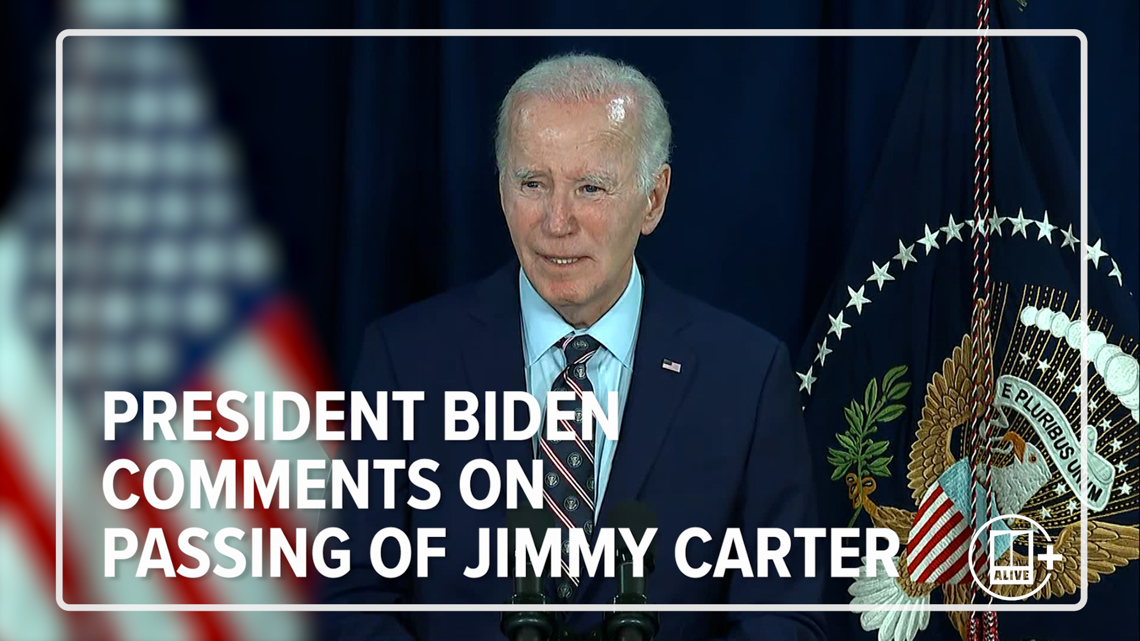 President Biden comments on the passing former President Jimmy Carter