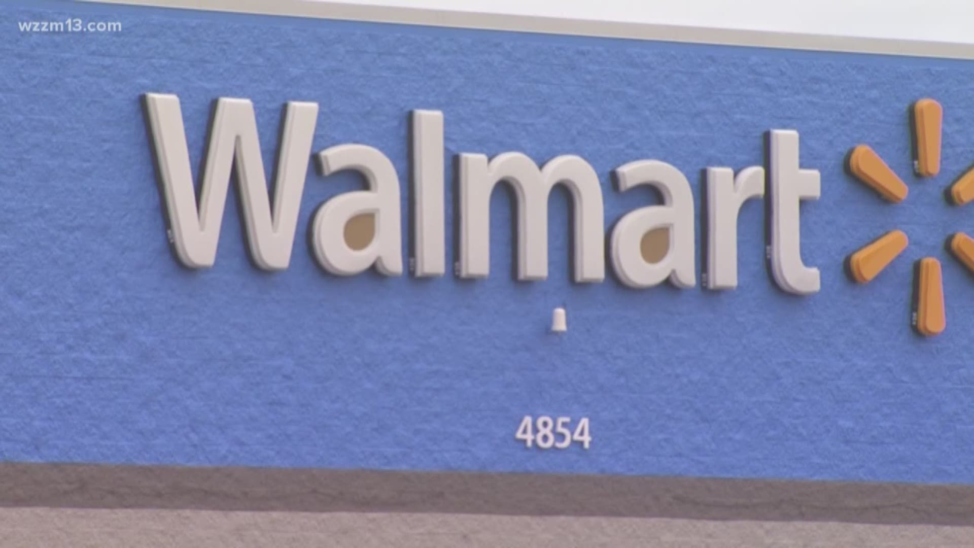 Kids camping at Walmart in Ludington